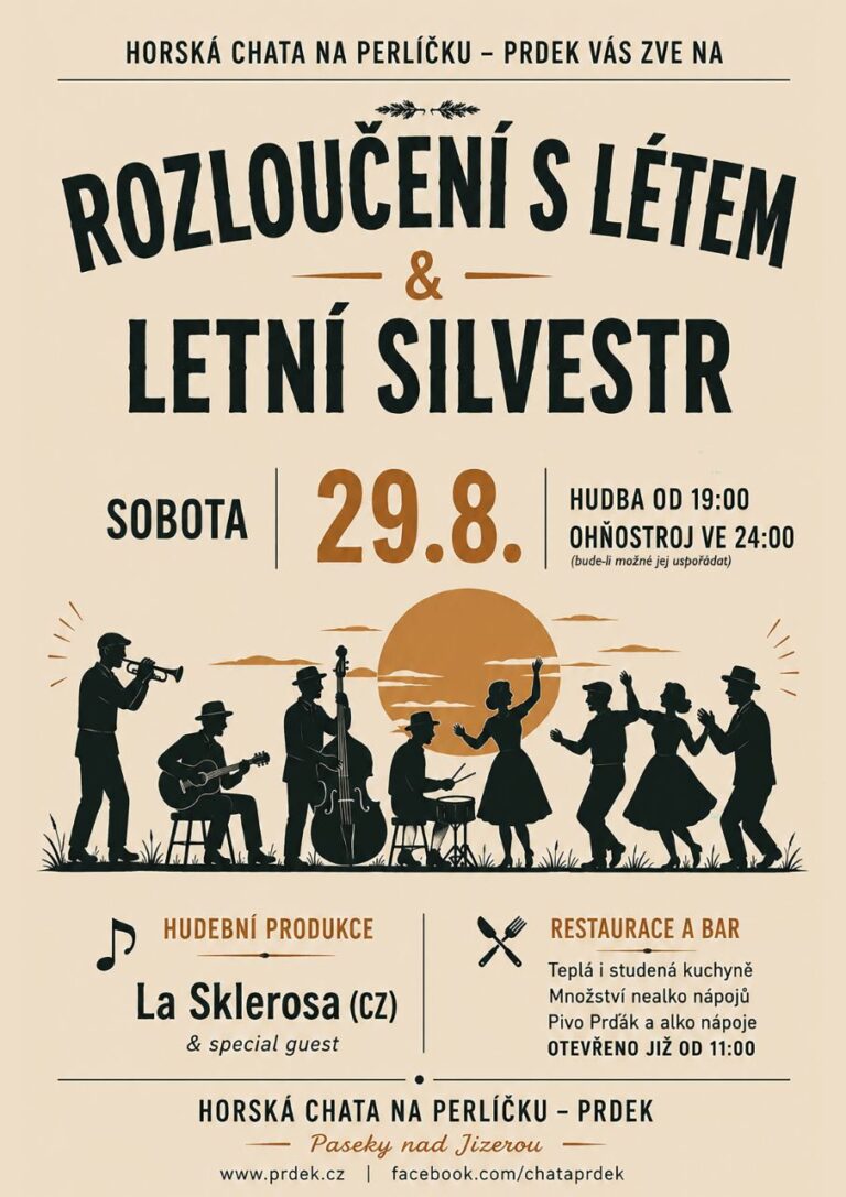 29.8.2026: Letní Silvestr a rozkoučení s létem  – koncert LaSkleroza …